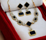 Square/Rectangle Drop Necklace Set-245 | Women Jewelry | Wedding Jewelry & Sets | Brand New