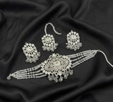 Rectangle Tear Pearl Drop Choker Set-00260 | Women Jewelry | Wedding Jewelry & Sets | Brand New