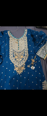 Sharara Set | Women Locally Made Formals | Medium | Worn Once