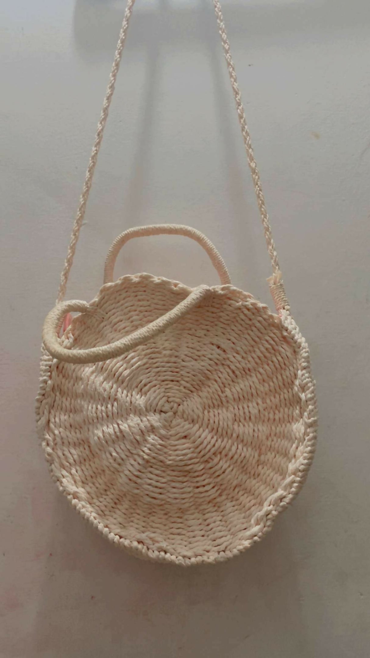 Cream Round Bag | Women Bags | Crossbody Bag | Small | Preloved