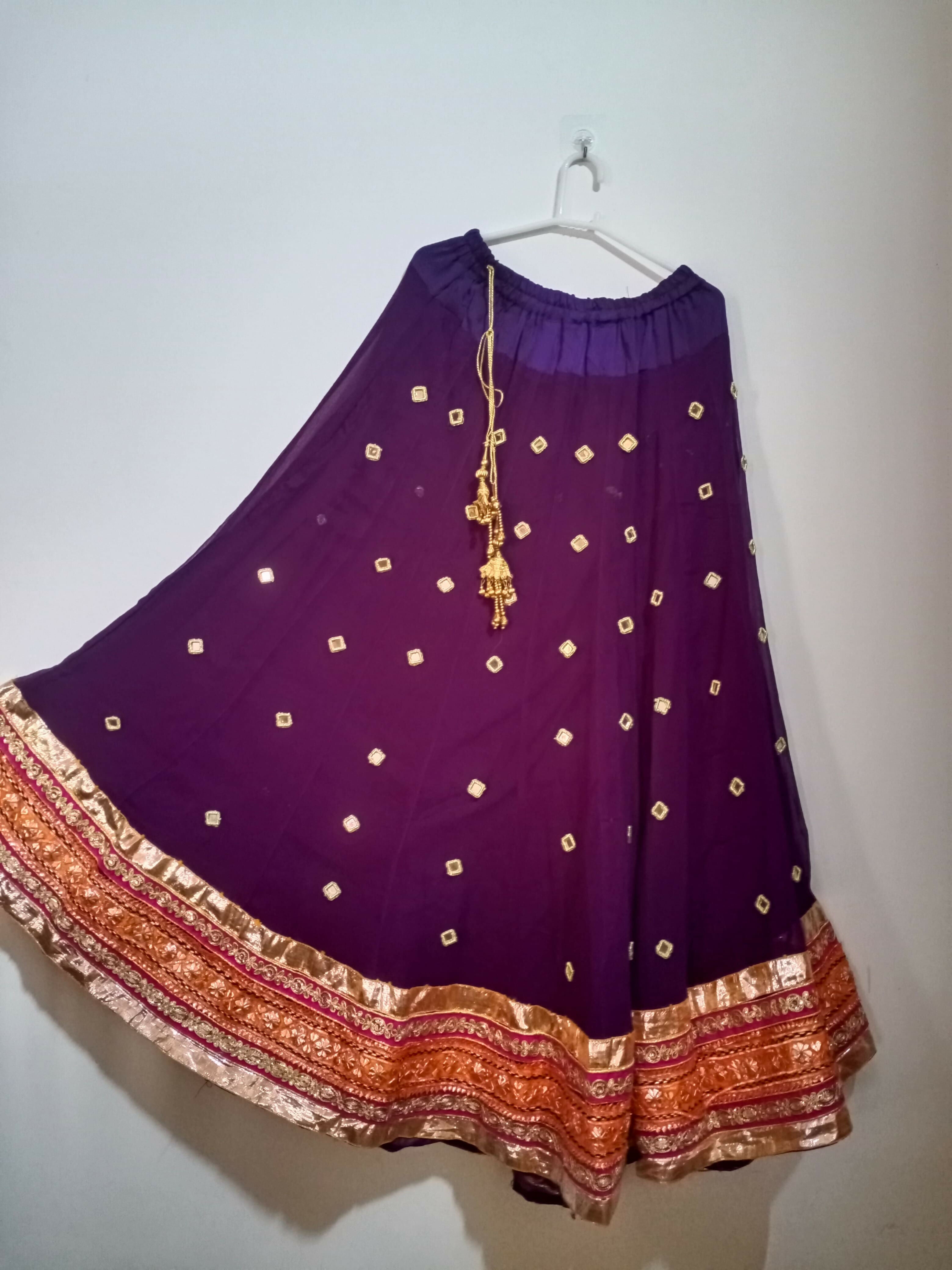 Multi chiffon Lehanga choli | Women Locally Made Formals | X Large | Preloved