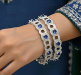 Round Stone Linked Bangle Set-00010 | Women Jewelry | Bangles/Bracelets | Brand New