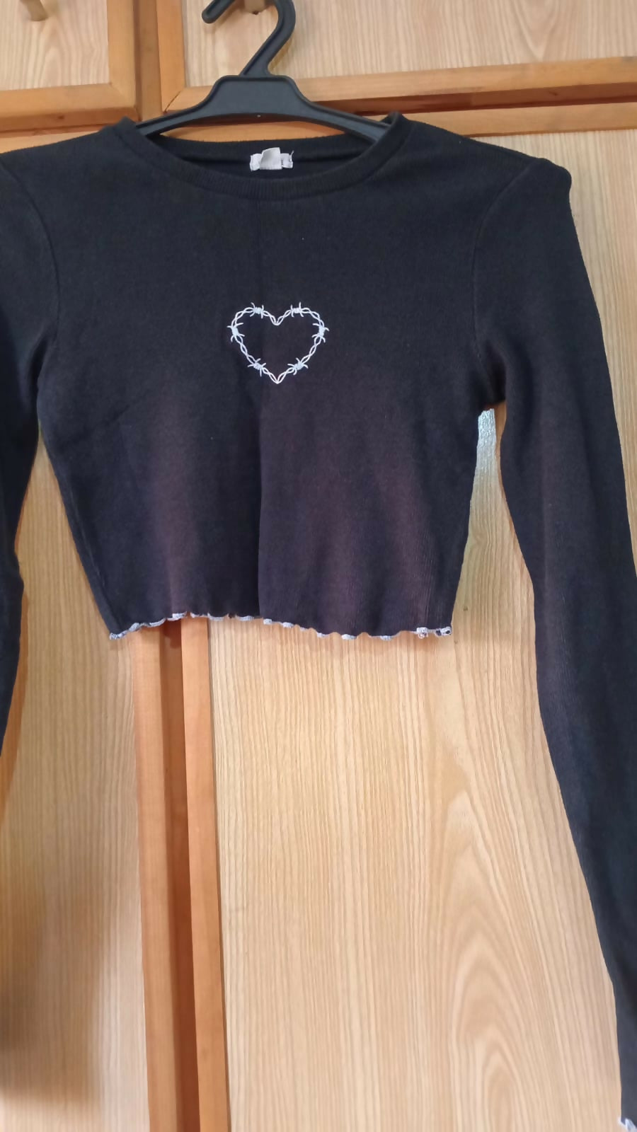 Embroidered Crop Top | Women Tops & Shirts | Black | XSmall | New