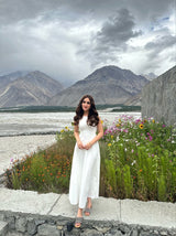Buy SHEIN BIZwear Solid Sleeveless A-line Dress in Pakistan