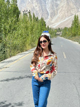 Buy SHEIN Floral Print Button Front Shirt in Pakistan