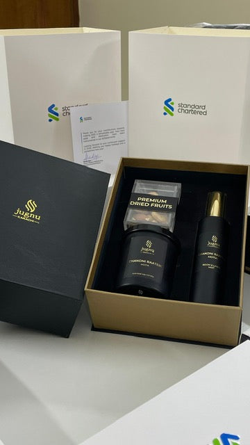 Corporate Gifts| Customised Candle and Nuts Set | Brand New