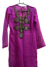 3 Pcs Embroidered Suit | Women Locally Made Kurta | Medium | Preloved