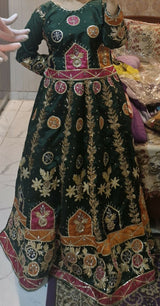 Dark Green Lehnga | Women Bridals | Medium | New