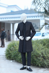 Elegant Long Coat | Men Jackets & Coats | Black | Medium & Large | Worn Once