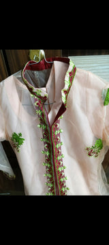 Peach Gown | Kids | Girls Shalwar Kameez | Size: 6 to 8 Yrs | Worn Once