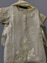 Grey Kurti | Kids | Girls Shalwar Kameez | 3 to 4 Yrs | New