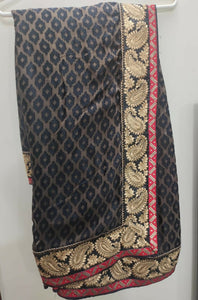 Black Saree | Women Locally Made Formals | Small | Worn Once