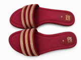 ECS | Women Shoes | Sandals & Flats | Size: 41 | Maroon | Brand New