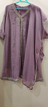 Lilac 3 Piece Dress | Women Locally Made Kurta | Small | Worn Once