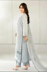 3 PCS Lawn Embroidered Dress | Women Locally Made Kurta | Sky Blue, Skin, Plum, Mint | All Sizes | Brand New