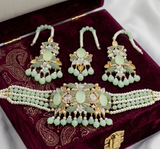 Oval Pearl Drop Choker Set-00276 | Women Jewelry | Wedding Jewelry & Sets | Brand New