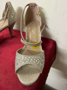 Delicacy(USA) | Fancy Gold Heels | Women Shoes | Size: 8 | New