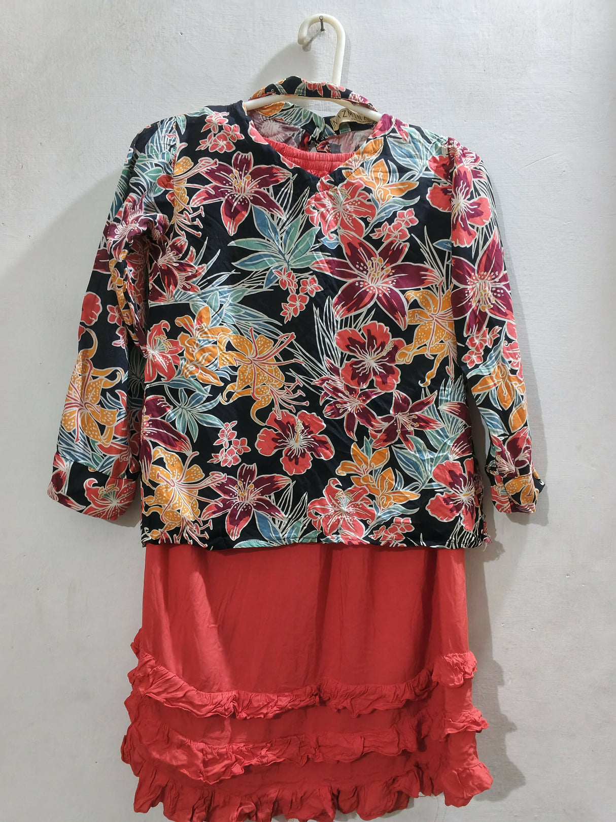 Nazmina | Pink Shirt & Skirt | Girls Skirt and Dresses | Small | Preloved