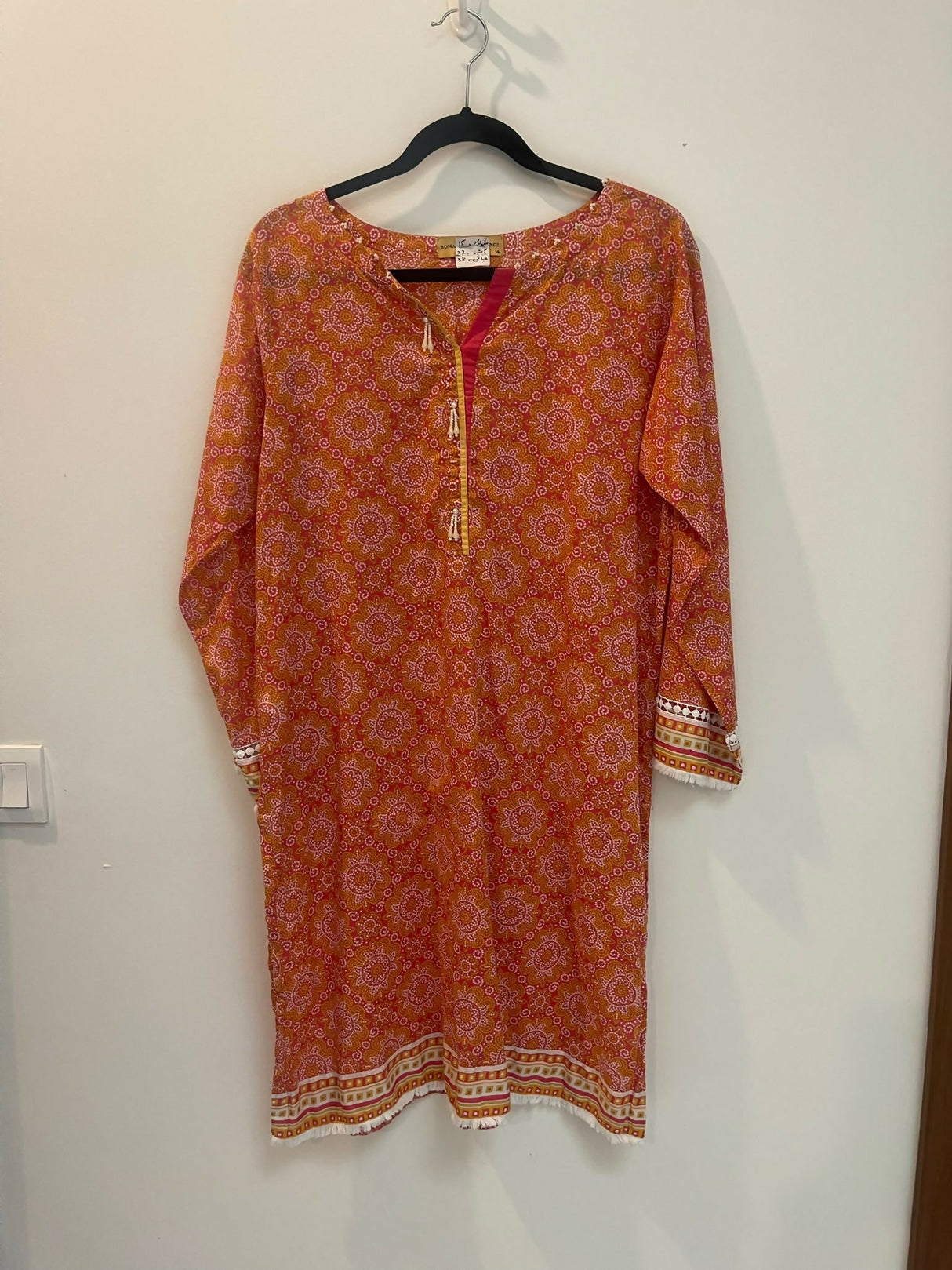 Bonanza Satrangi | Women Branded Kurta | Medium | Preloved