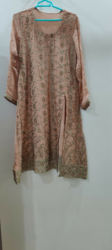 Peach 3 PC Dress | Women Locally Made Kurta | Medium | Worn Once