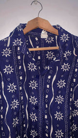 Blue Button Down | Women Tops & Shirts | Medium | Preloved