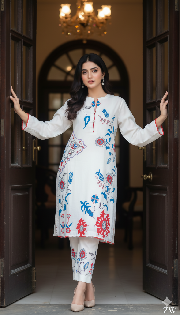 Hand Painted Dress | Women Locally Made Kurta | Medium | Brand New