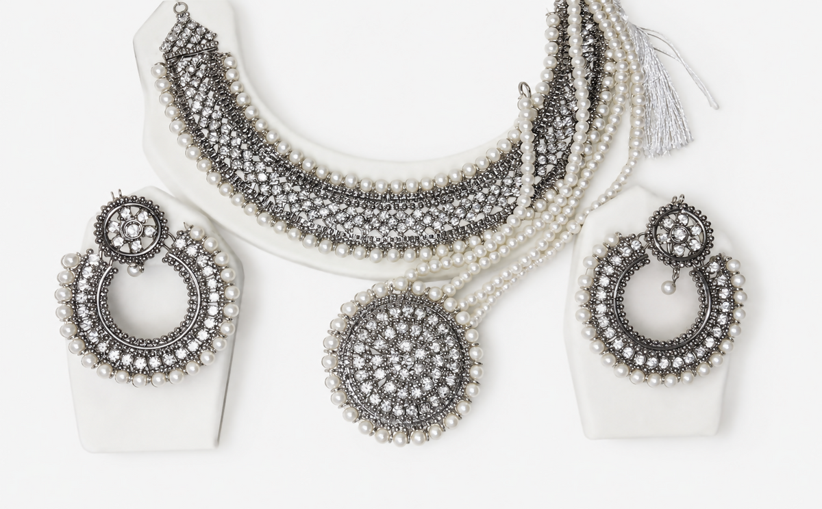 Silver Matha Patti | Women Jewelry | Necklaces & Pendants | Medium | New