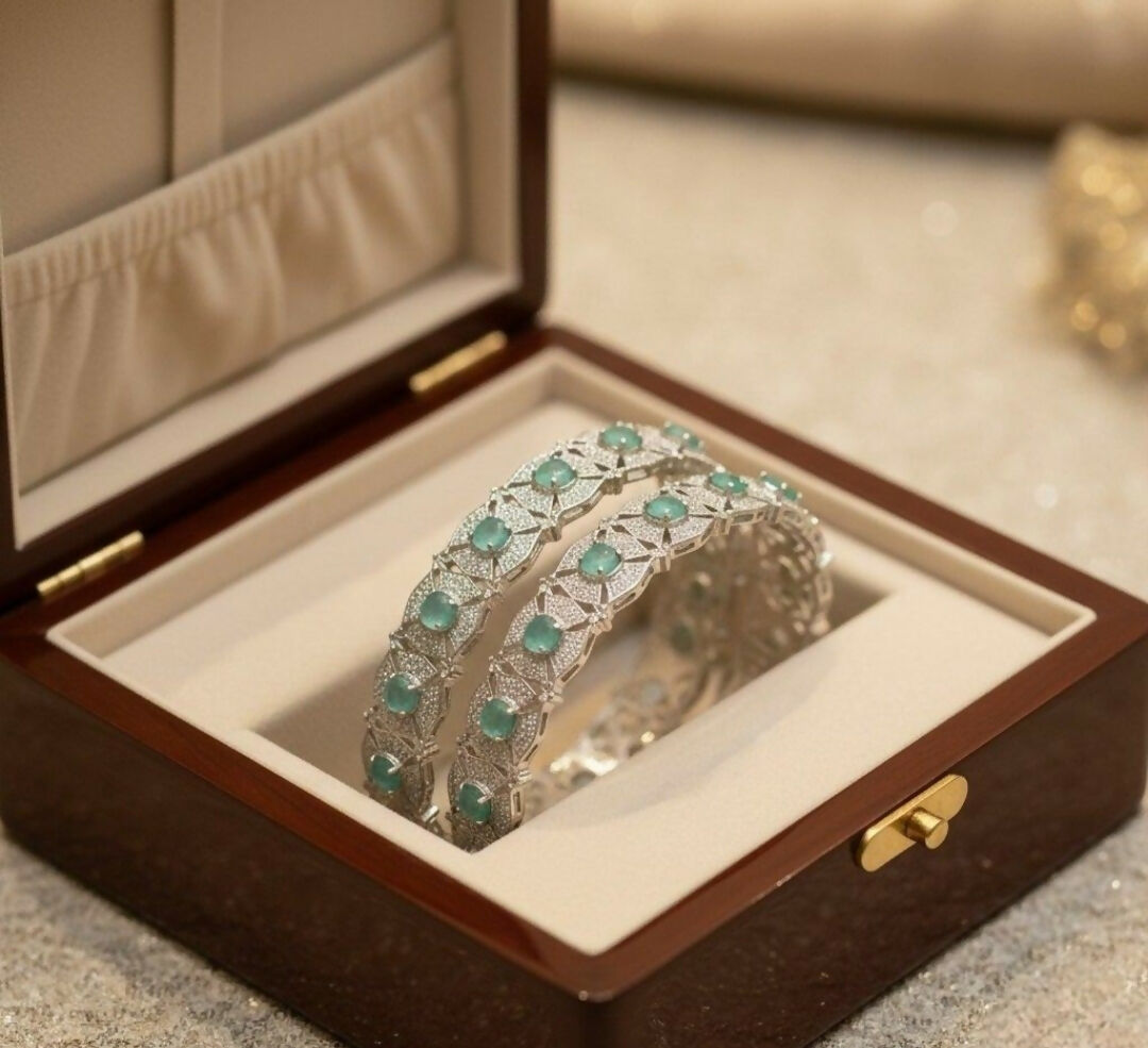 Round Flower Bangle Set-00008 | Women Jewelry | Bangles/Bracelets | Brand New