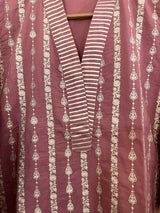 Tea Pink Embroidered Shirt | Women Locally Made Kurta | XSmall | Worn Once