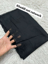 Khaadi Net Cutwork Dupattas | Women Accessories | Dupattas & Shawls | Size: 2.5 Yards | Brand New