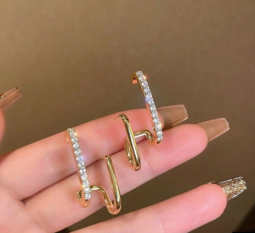 Pack of 3 pairs of earrings (190-00978-683) | Women Jewelry | Earrings | New