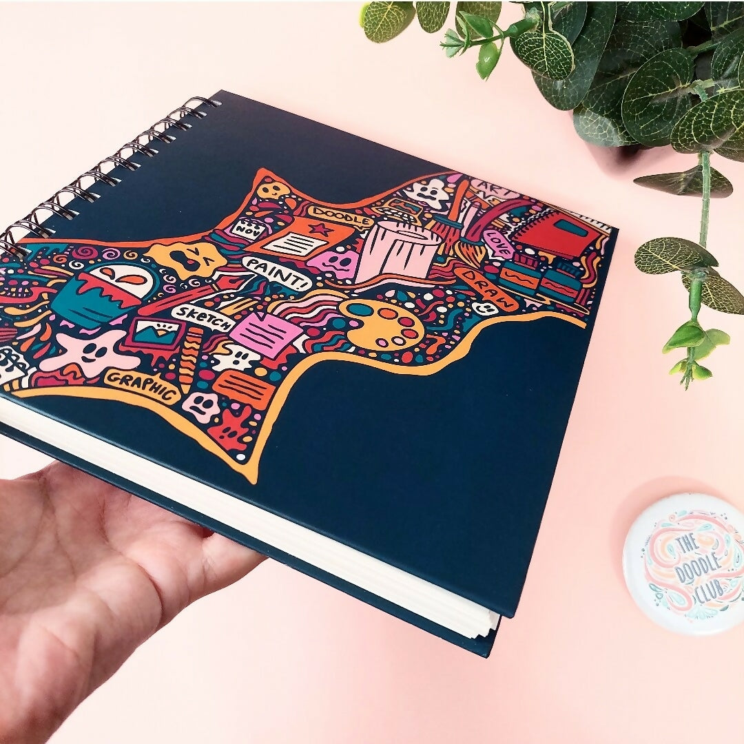 Art Blast - Dark Blue/Grey Sketchbook | For Your Home | Books | Brand New