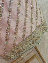 Beautiful Sharara | Women Locally Made Formals | Peach | Small | Preloved