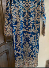 Haseen Official Three Piece Formal Fancy Dress | Women Branded Kurta | Small |Worn Once