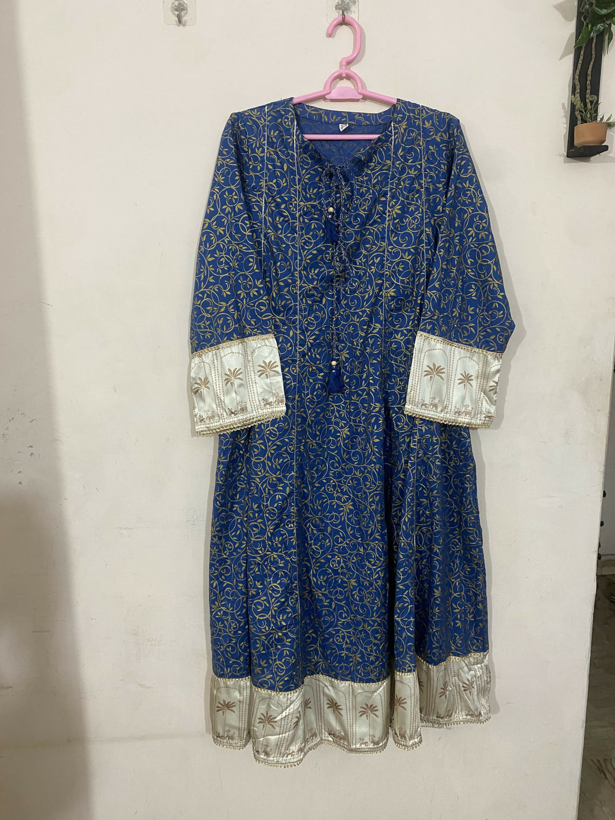 Nishat | Women Branded Kurta | Blue | Large | Preloved