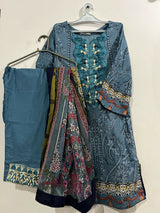 3PC Stitched Suit | Women Locally Made Kurta | Small | Worn Once