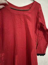 Red Kurta | Women Locally Made Kurta | Small | Preloved