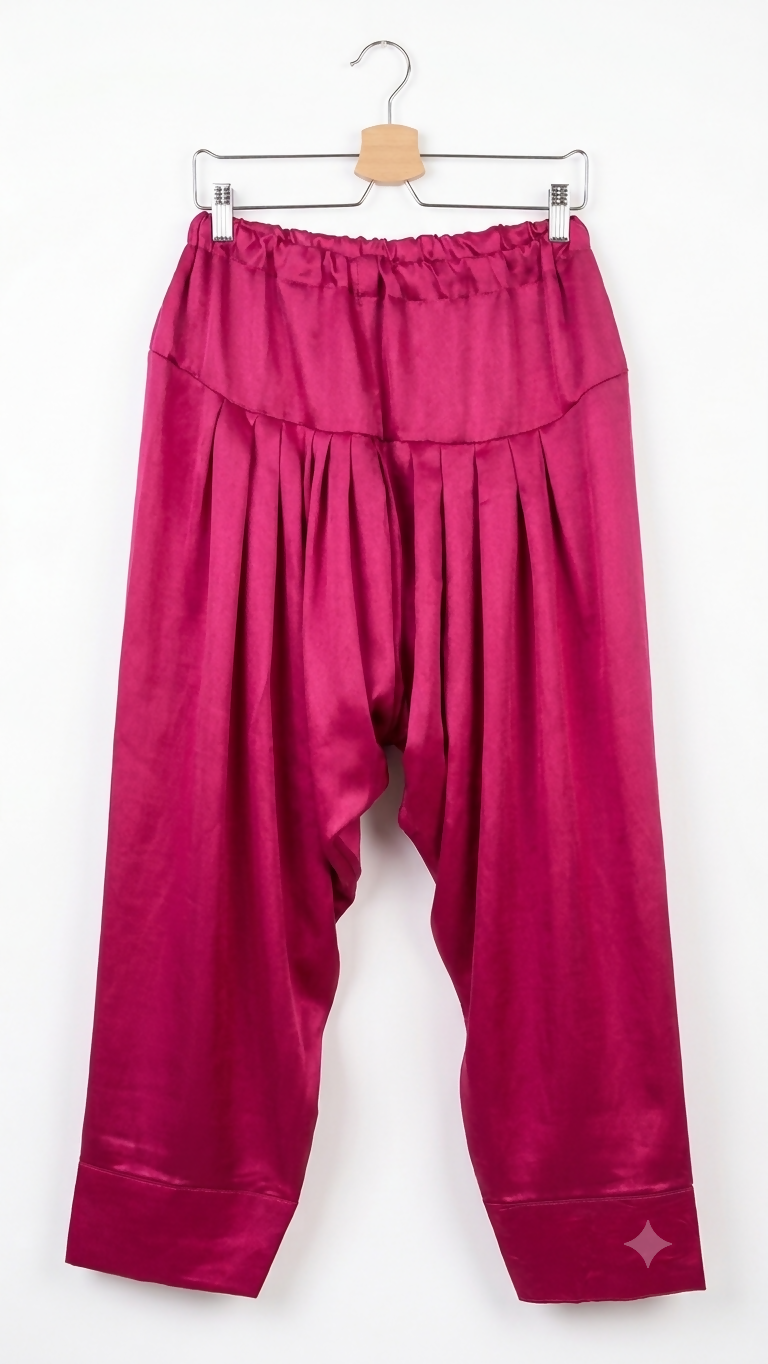 Silk Farshi Shalwar | Women Locally Made Kurta | Small | Pink Worn Once