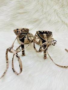 Zaha | Beige Snake Heels | Women Shoes | Size 37 | Worn Once