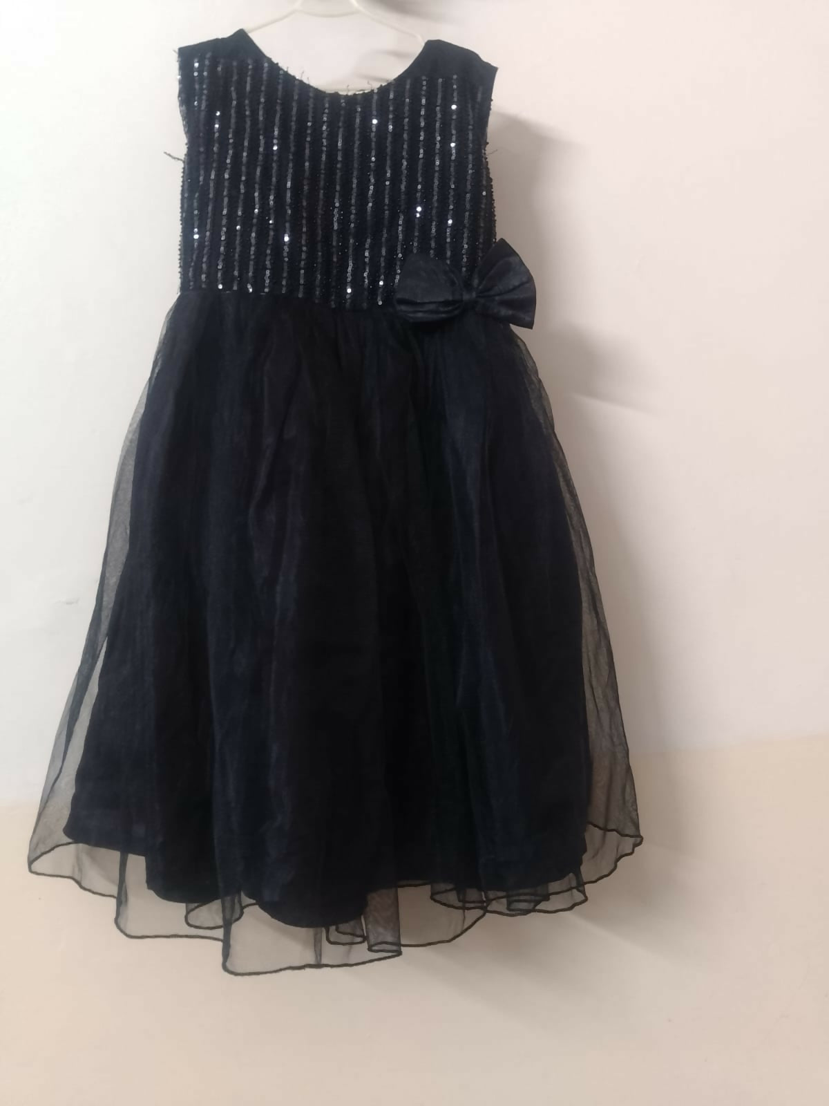 Baby Girl Net Beautiful Frock | Kids | Girls Skirts & Dresses | Black | 7 to 8 Yrs| Worn Once