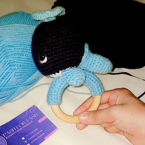 Pashforfashpk | Crochet Dolphin Rattle | Handmade | New