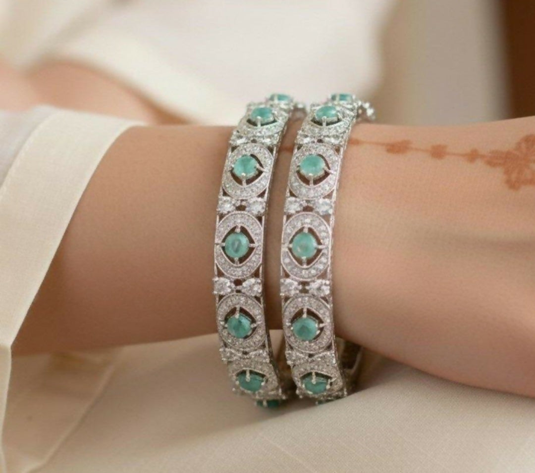 Round Stone Bangle Set-00012 | Women Jewelry | Bangles/Bracelets | Brand New