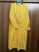 Sapphire | Women Branded Kurta | Yellow | Large | Worn Once