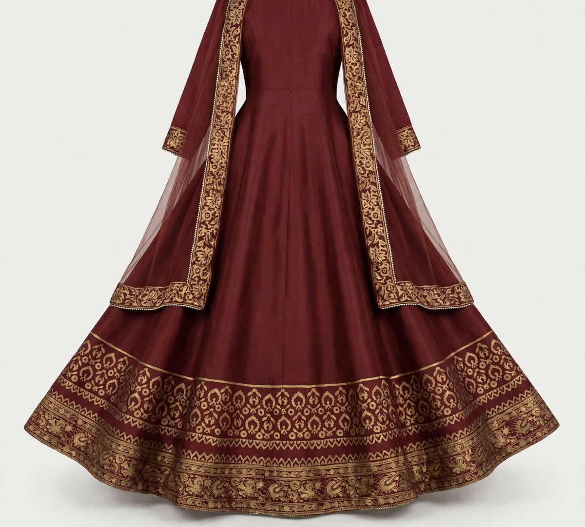 Sheminas | Women Frocks & Maxis | Maroon | Medium | Worn Once