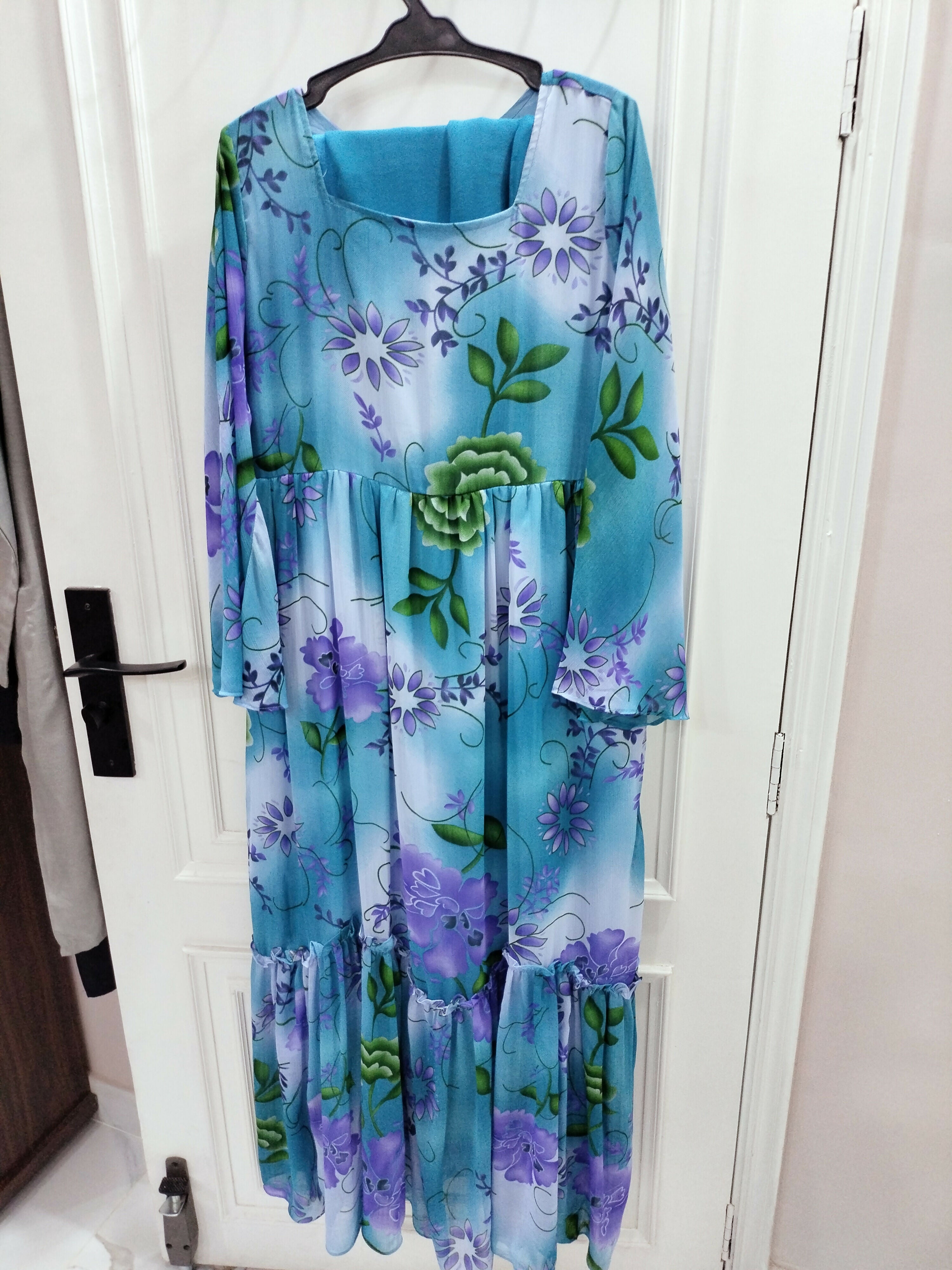 Floral Chiffon Maxi | Women Froks & Maxis | X Small | Preloved