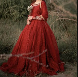 Red Heavy Frock | Women Frocks & Maxis | Medium | Worn Once