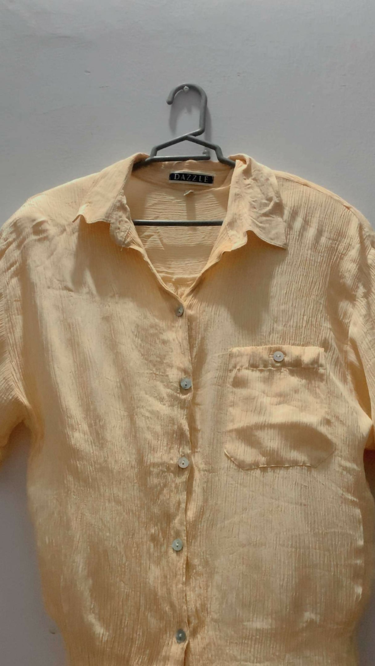 Pastel Yellow Stylish Western Top | Women Tops & Shirts | XLarge | Preloved
