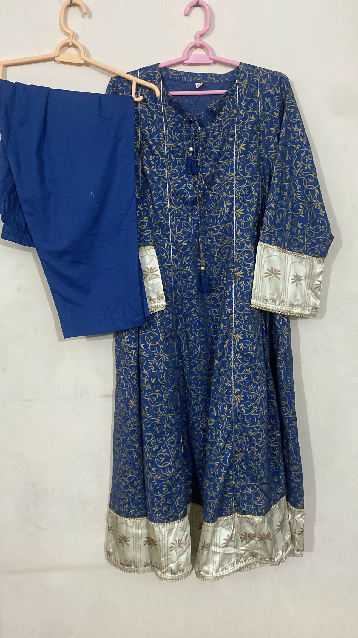 Nishat | Women Branded Kurta | Blue | Large | Preloved