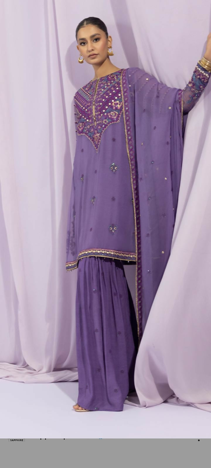 Sapphire | Women Branded Kurta | Large | Worn Once