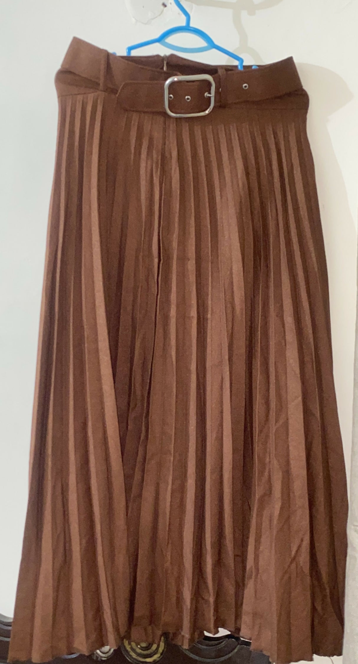 Brown Pleated Skirt | Women Skirts & Dresses | Medium | Preloved